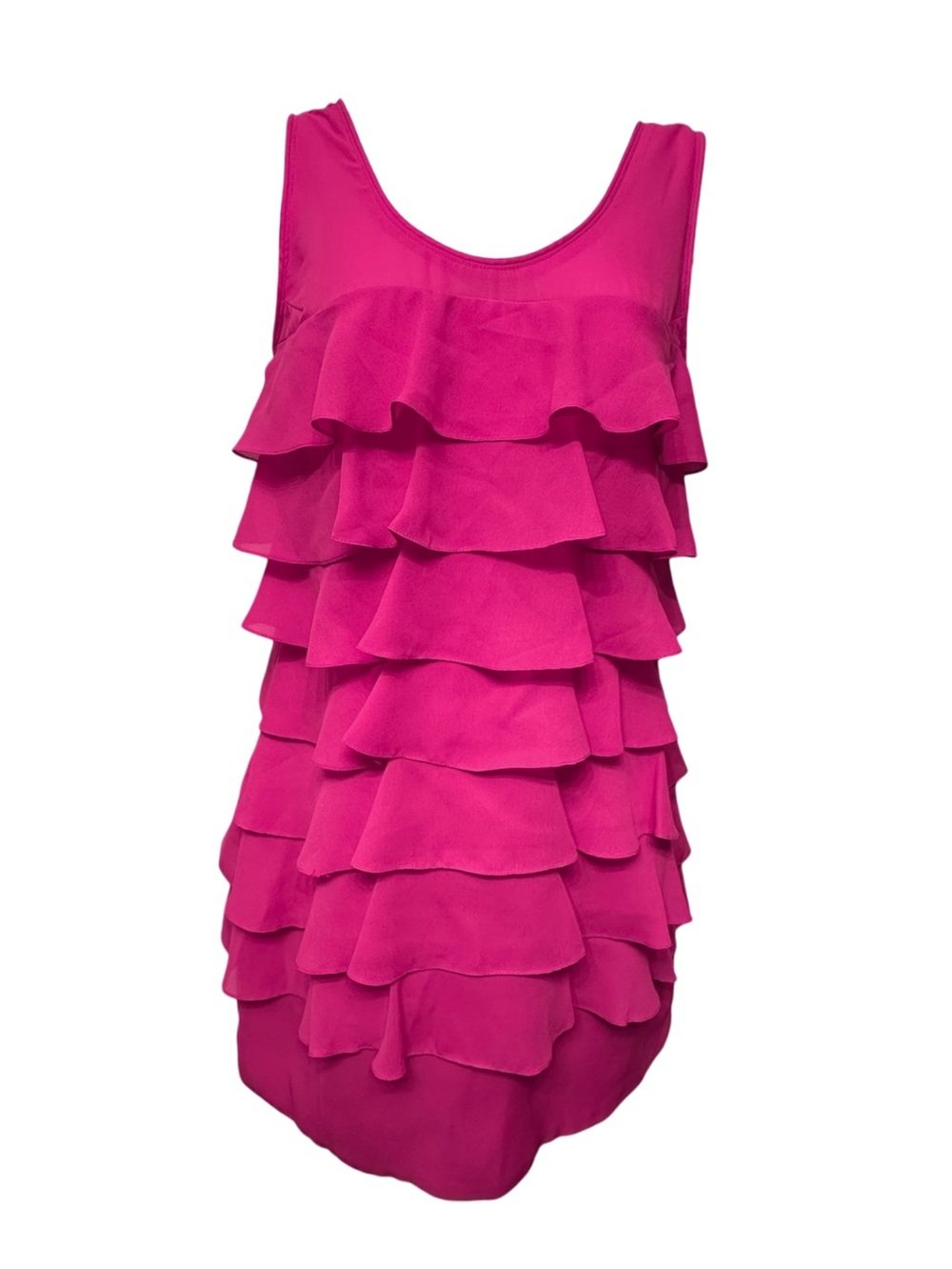 Vintage 90s Anna Sui Ruffle Mini Dress XS P
